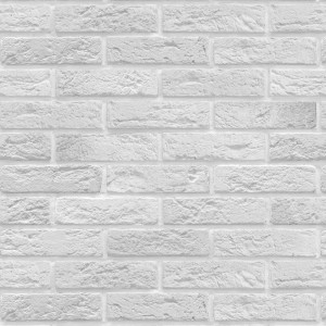 Кухонный фартук АБС Кирпич белая пудра (600*3000*1,5мм) Stella