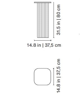 Стальной пьедестал RS Barcelona Plec ARCH-00091995 - Вид №8