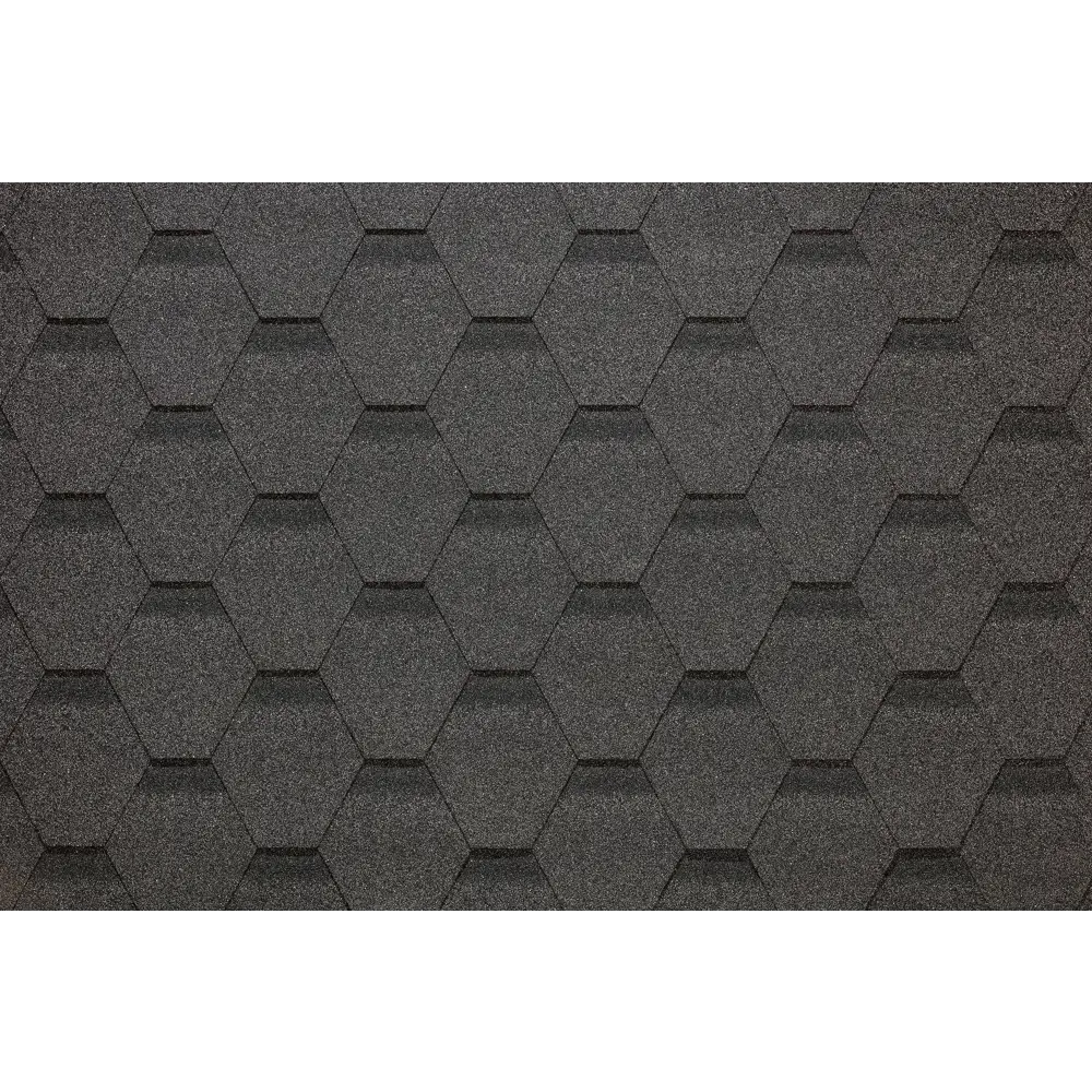 Гибкая черепица Docke Pie Евразия шестигранник серый 3 м² DÖCKE STLM-2008759 - Вид №1