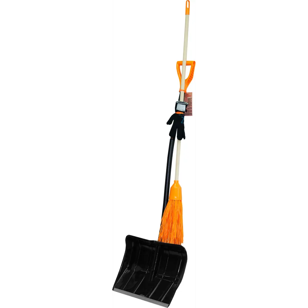 Набор для уборки снега, лопата метла и перчатки  № 3 ПАВЛОВСКАЯ ЗАРЯ STLM-2112457