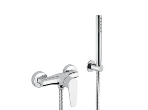 Смеситель для душа с 3 отверстиями из хромированной латуни