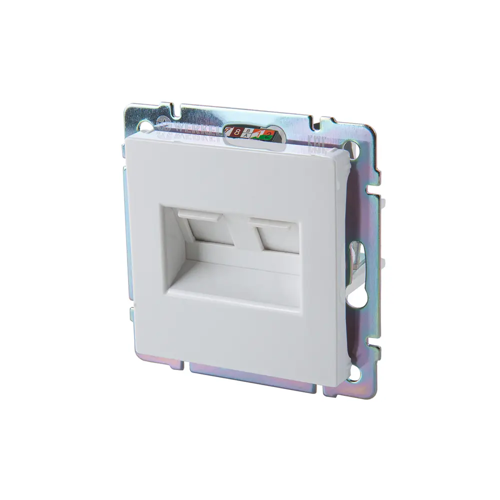 Розетка компьютерная двойная встраиваемая Werkel RJ45 цвет белый 84491710 STLM-2044698 Встраиваемые механизмы - Вид №1