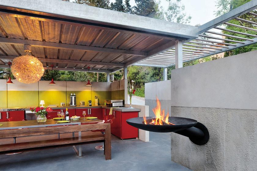 Focus creation Дровяной уличный настенный камин sun-id-1396570 - Вид №1