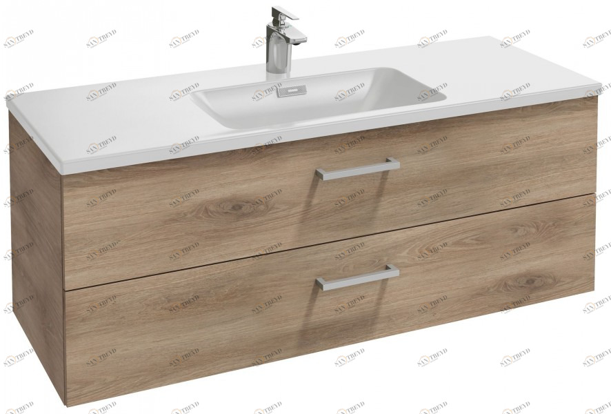 EB2071-RX-E16 Мебель для раковины-столешницы 120 см, изогнутые ручки Jacobdelafon VOX Santreyd