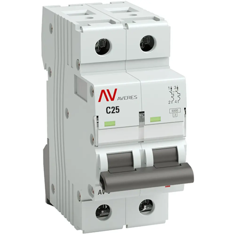 Автоматический выключатель EKF AV-6 2P для надежной защиты сети 82502624 STLM-0028832