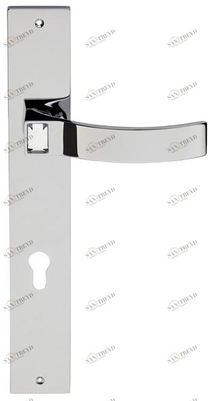 LINEA CALI' Ручка из хромированной латуни с кристаллами Swarovski® на пластине Elios crystal sun-id-1474219