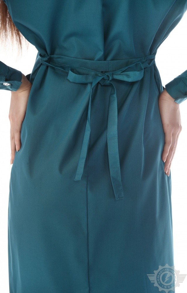 63261 Халат "Золушка" бирюза  Одежда для обслуживающего персонала  размер 48/158-164 Спецодежда  - Вид №7