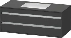 KT685604949 Ketho Тумбочка подвесная для встраиваемого снизу умывальника f-bonded Графит матовый, декор