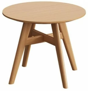 Paged Низкий круглый журнальный столик из дуба