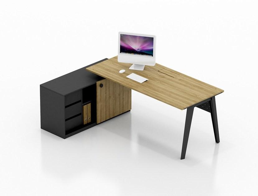 Tuna Ofis Рабочий стол со встроенной полкой Beework sun-id-1431254 - Вид №1