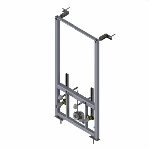 Скрытая рамка для подвесного биде. Установка в светлую стену. В комплекте крепежный комплект и коленчатая пластина для установки водозаборов  Smart line NOKEN 100104492