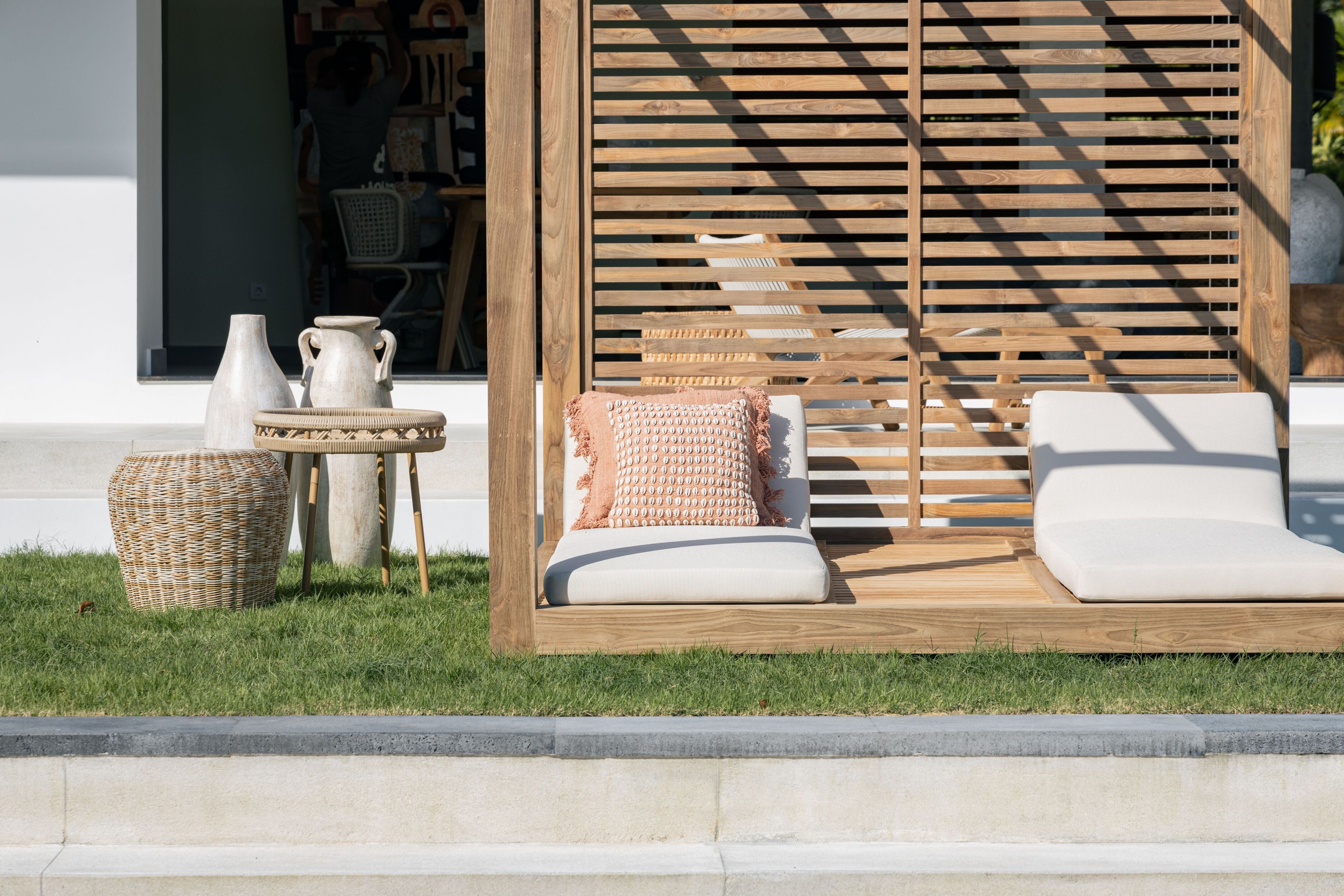 Круглый журнальный столик из синтетического волокна cbdesign Agadir ARCH-00074831 - Вид №4