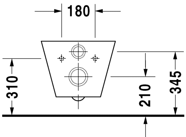 0210090064 Подвесной унитаз настенный Белый Duravit Starck 1 Германия - Вид №3