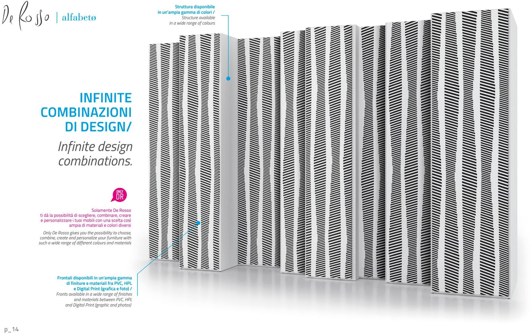 De Rosso Гардероб с распашными дверцами из пвх или пвх Alfabeto sun-id-1429645 - Вид №6