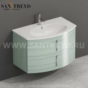 MDMC80Y6007 Тумба с двумя ящиками 78 см зеленая Globo 4ALL Италия