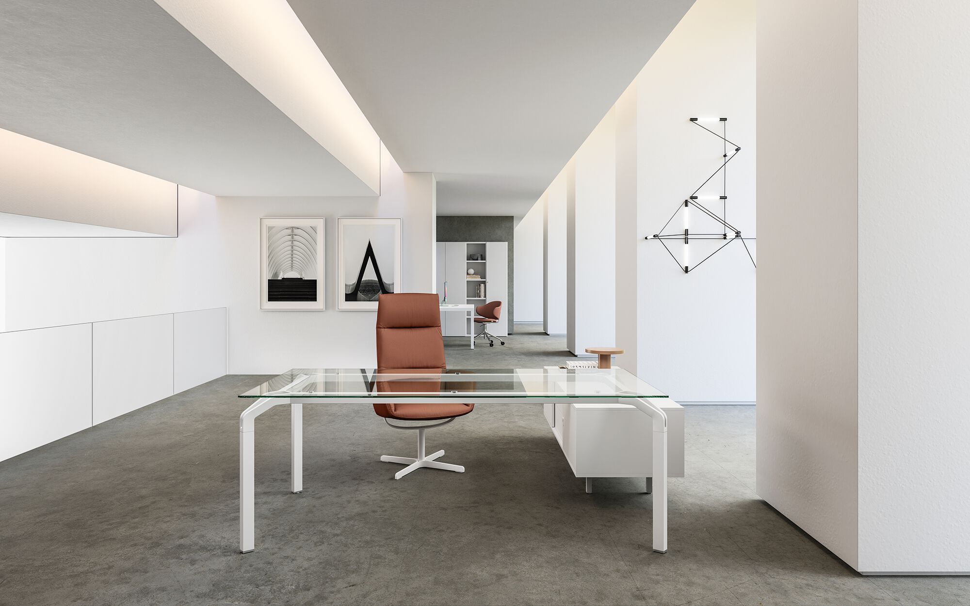 Деревянный офисный шкаф с раздвижными дверями About Office йога ARCH-00048167 - Вид №4