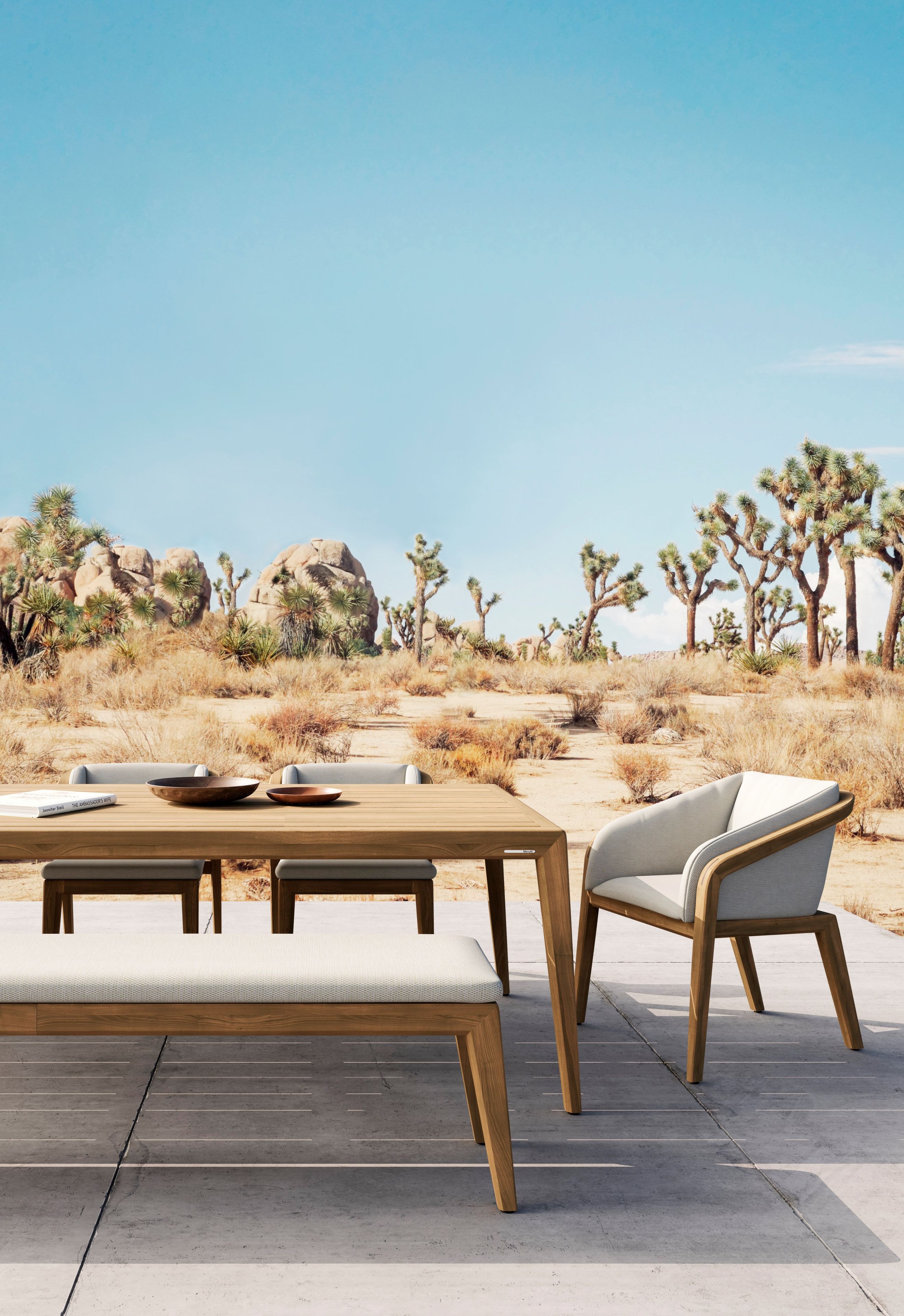 Прямоугольный стол из тикового дерева MANUTTI Sunrise ARCH-00144752 - Вид №3