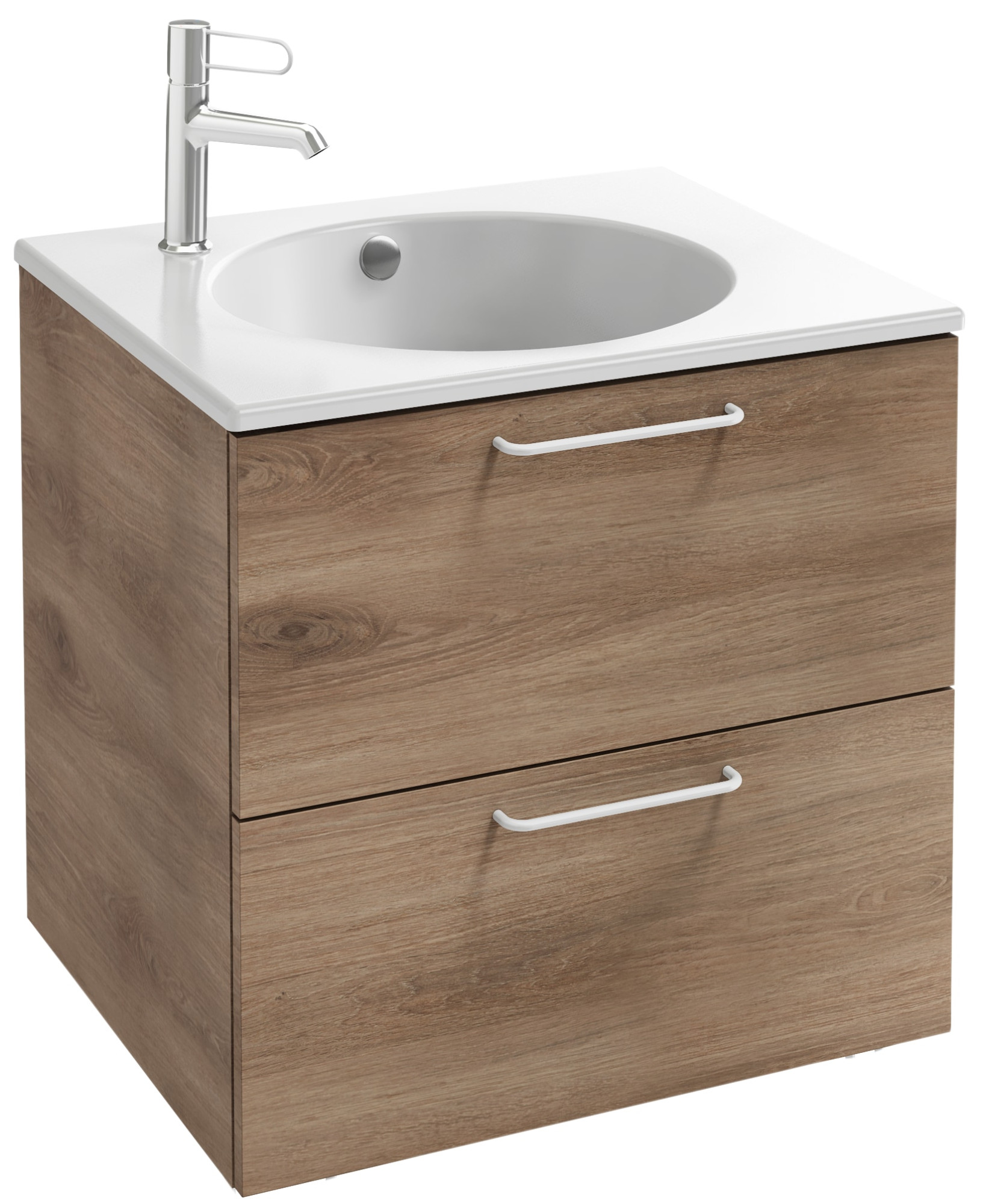 EB2520-R6-G1C Тумба под столешницу 60 см, 2 ящика, белая ручка JACOB DELAFON ODÉON RIVE GAUCHE ODEON RIVE GAUCHE