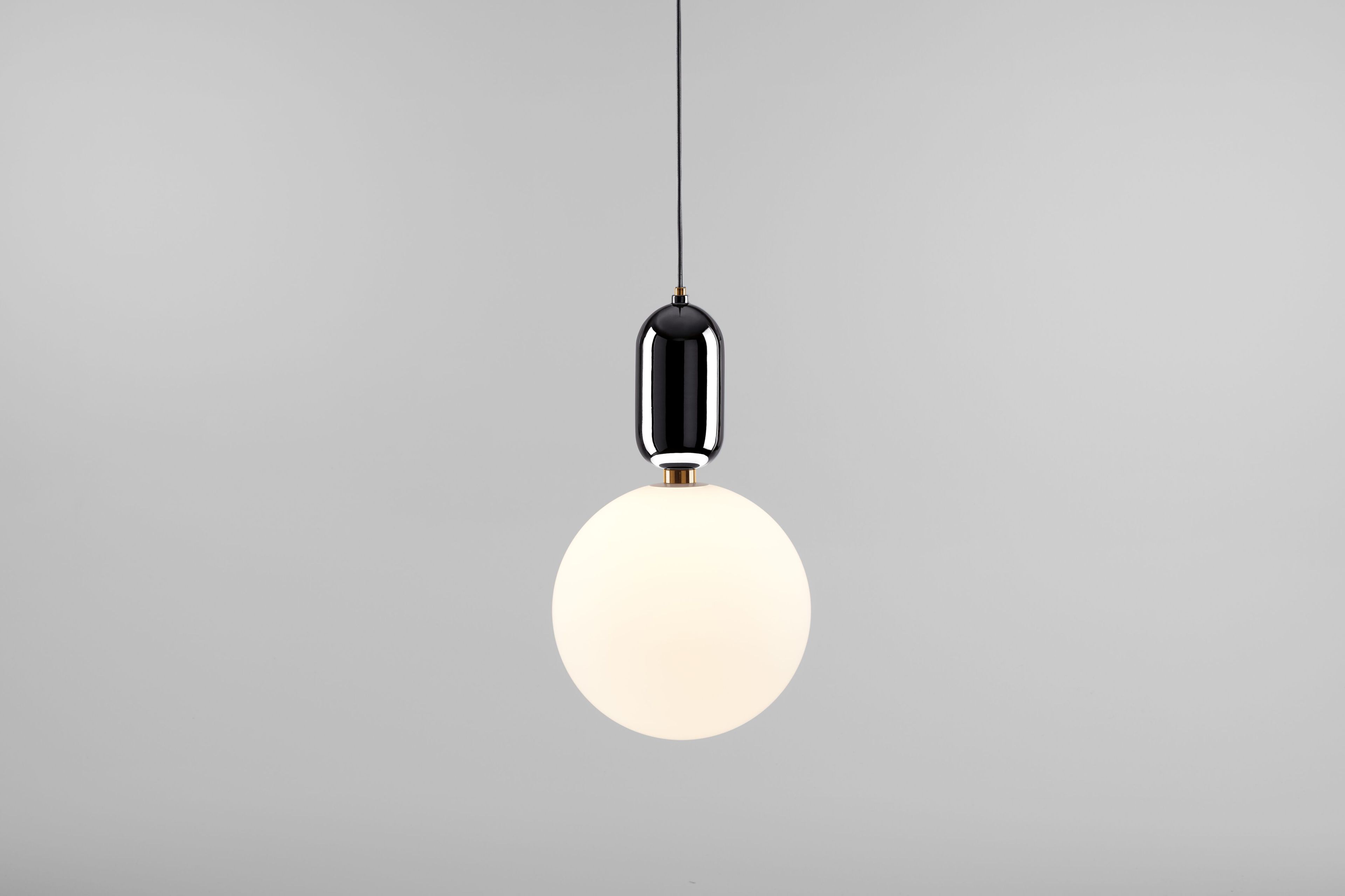 Керамическая и опаловая стеклянная подвесная лампа PARACHILNA Aballs ARCH-00061642 - Вид №2