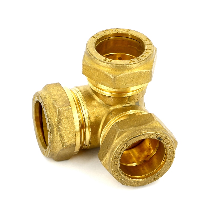 Тройник обжим трехплоскостной TIEMME 22х22х22 1037G222222 - Вид №1