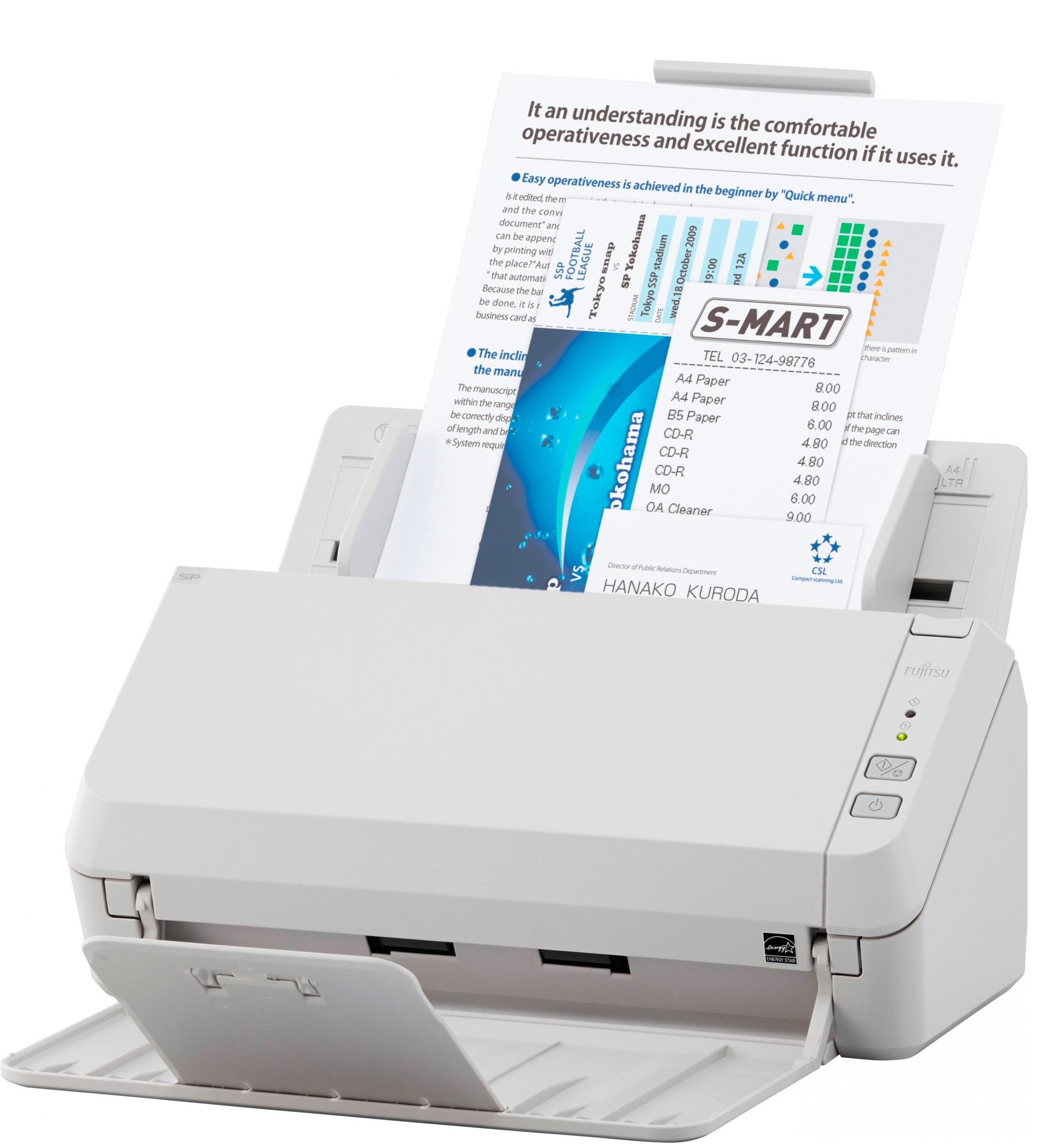 PA03708-B021 Sp-1130, document scanner, a4, duplex, 30 ppm, adf 50, usb 2.0 Fujitsu  - Вид №1