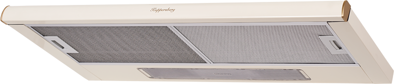 SLIMLUX II 90 C Встраиваемая вытяжка, ширина 90 см, отвод/рециркуляция, 550 м3/час, механическое управление, 3 скорости, освещение 2х40 вт, металлические жироулавливающие фильтры, угольный фильтр с3с (опция), 38-54 дб, цвет бежевый ( португалия ) Kuppersb Santreyd  - Вид №1