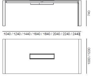 PROF Прямоугольный стол для совещаний с системой управления кабелями Extralight sun-id-1434582 - Вид №8