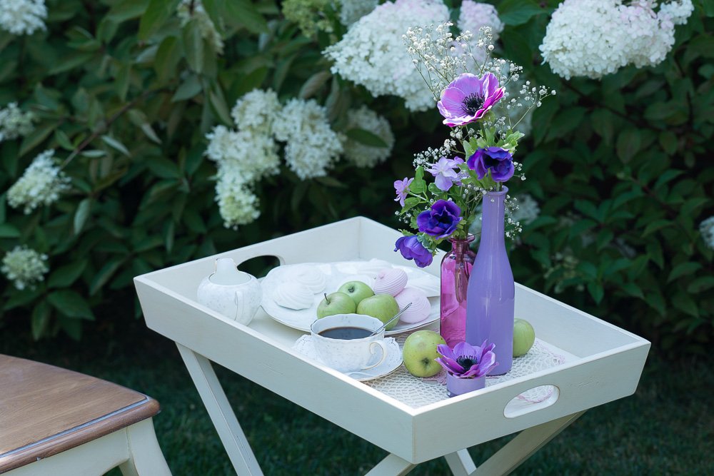 Столик сервировочный складной белый Mobilier de Maison ДОМАШНЯЯ ОБСТАНОВКА MOBILIER DE MAISON 017236 Белый Santreyd  - Вид №2