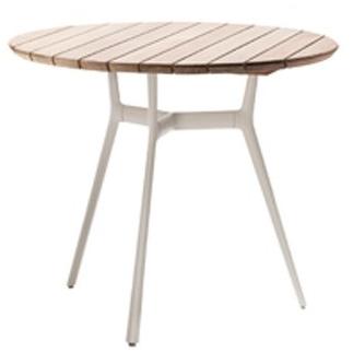 TRIBÙ Круглый садовый стол из алюминия и дерева Branch 07661t/07660t - Вид №2