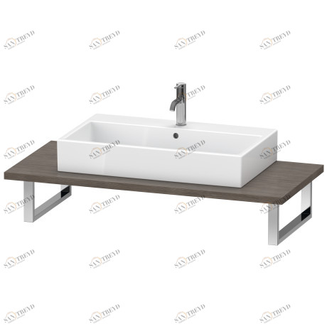 DS104C05151 DuraStyle Консоль для накладной и встраиваемой сверху раковины компакт Сосна коричневая, декор Duravit