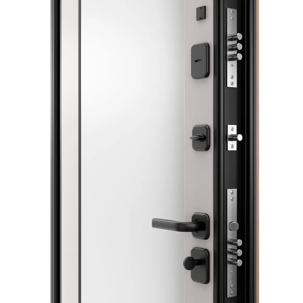 Дверь входная металлическая Браун Скай 95x205 см правая шелк белый с зеркалом TOREX STLM-2129822 - Вид №5