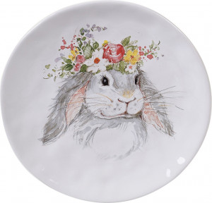 10648252 Certified International Тарелка закусочная Certified Int. Милый кролик-2 21,5см, керамика Керамика