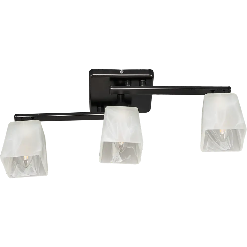 Люстра потолочная "Ивонна" 3хЕ14х60 Вт, цвет чёрный СВЕТУС STLM-2185472