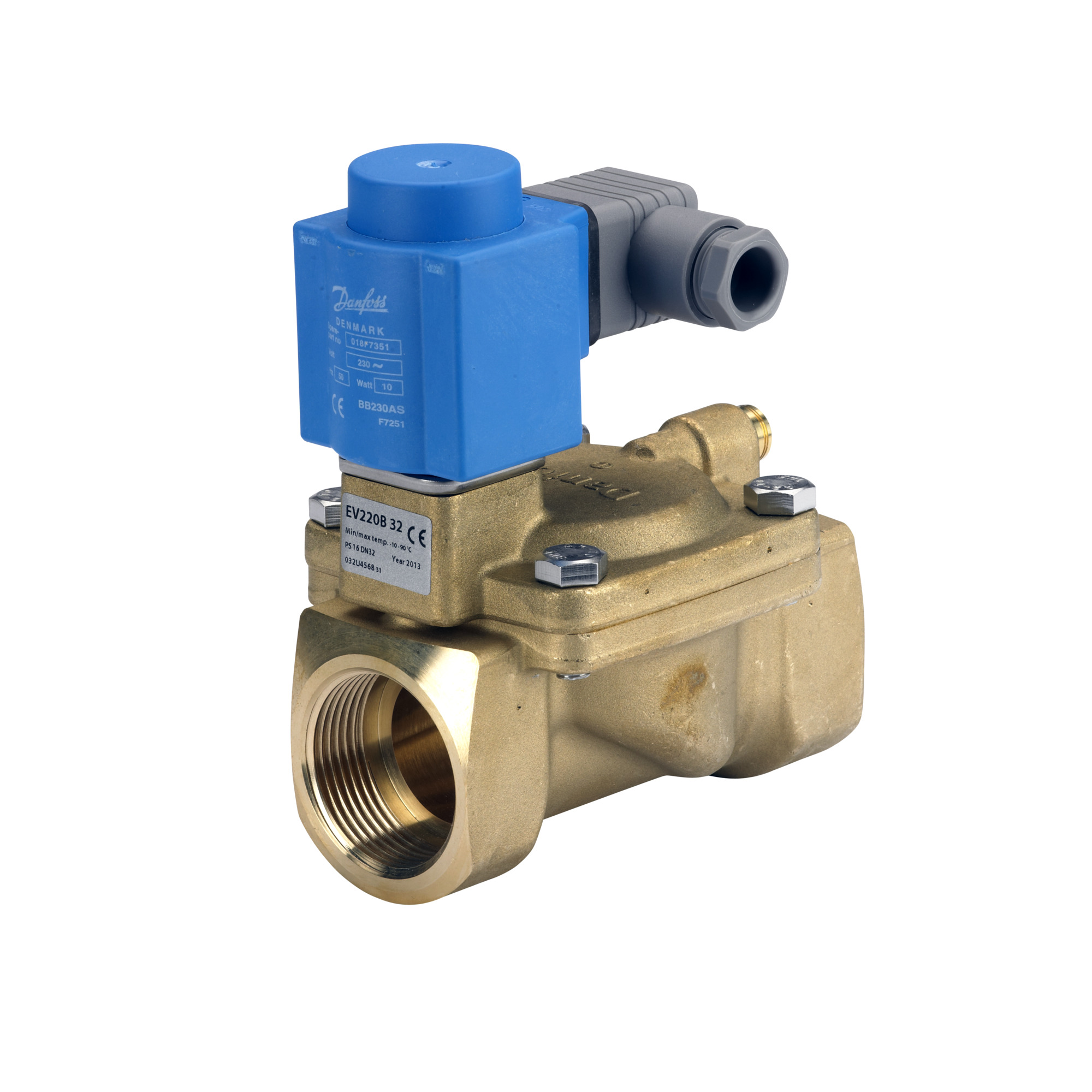 Danfoss EV220B — двухходовые электромагнитные клапаны для общей промышленности Эл.магнитный клапан ДУ40 с катушкой 220В 032U458531  - Вид №43