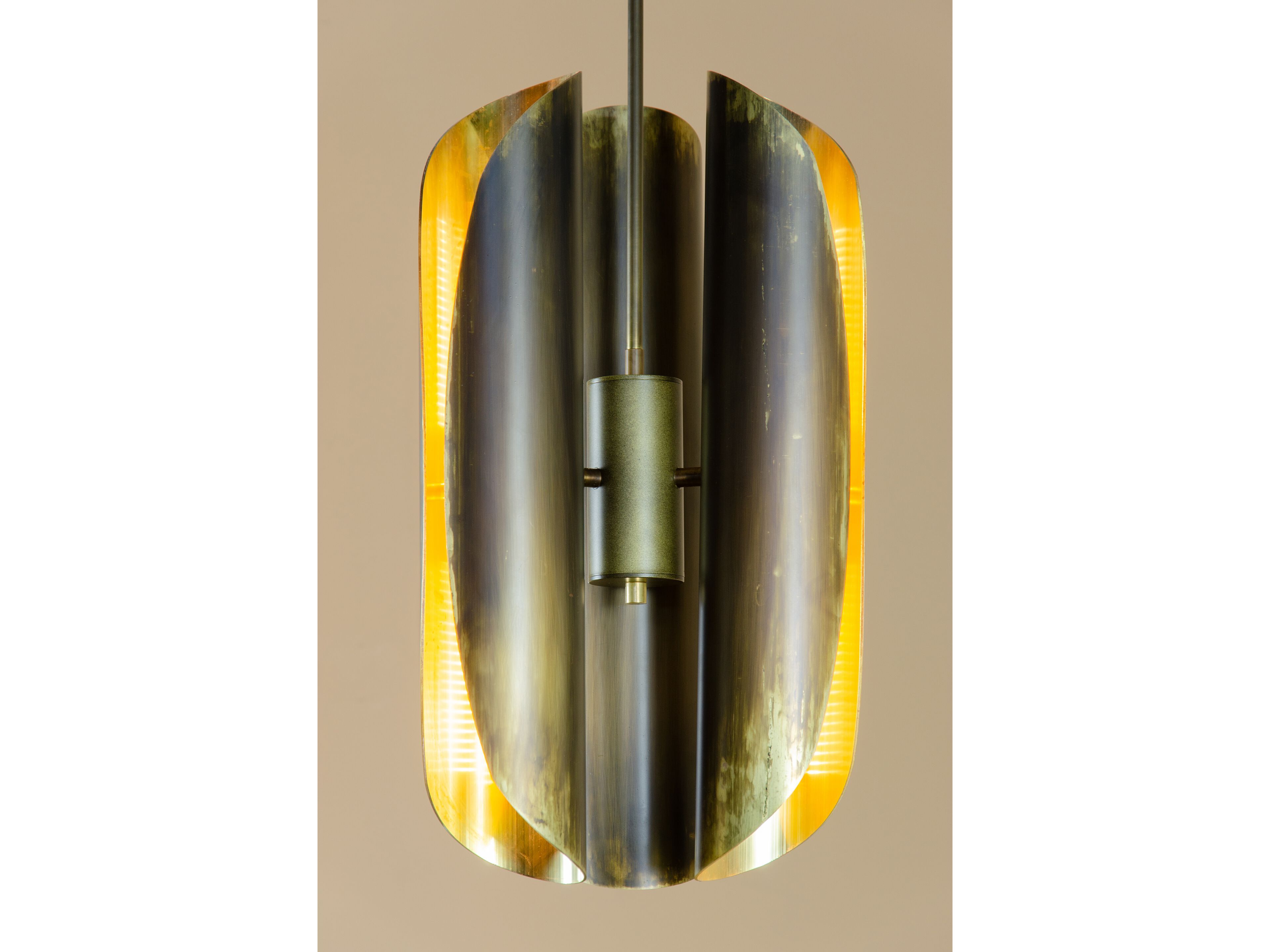 Латунный светодиодный подвесной светильник Renzo Serafini складка ARCH-00116964 - Вид №2