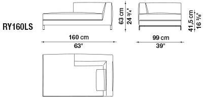 B&B Italia Модульный угловой диван из ткани Ray sun-id-1435354 - Вид №14