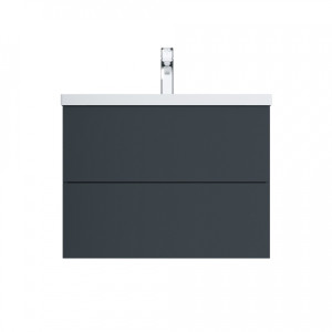 M90FHX07522GM База под раковину подвесная 75 см 2 ящика push-to-open графит матовый AM.PM Gem