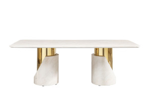 Прямоугольный стол из искусственного мрамора