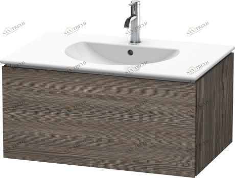 LC616205151 Тумбочка подвесная L-Cube #LC6162 820 x 534 мм Сосна коричневая, декор Duravit