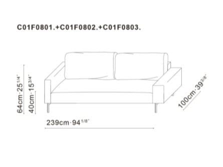 Диван-кровать из ткани CAMERICH LOLA ARCH-00084685 - Вид №14