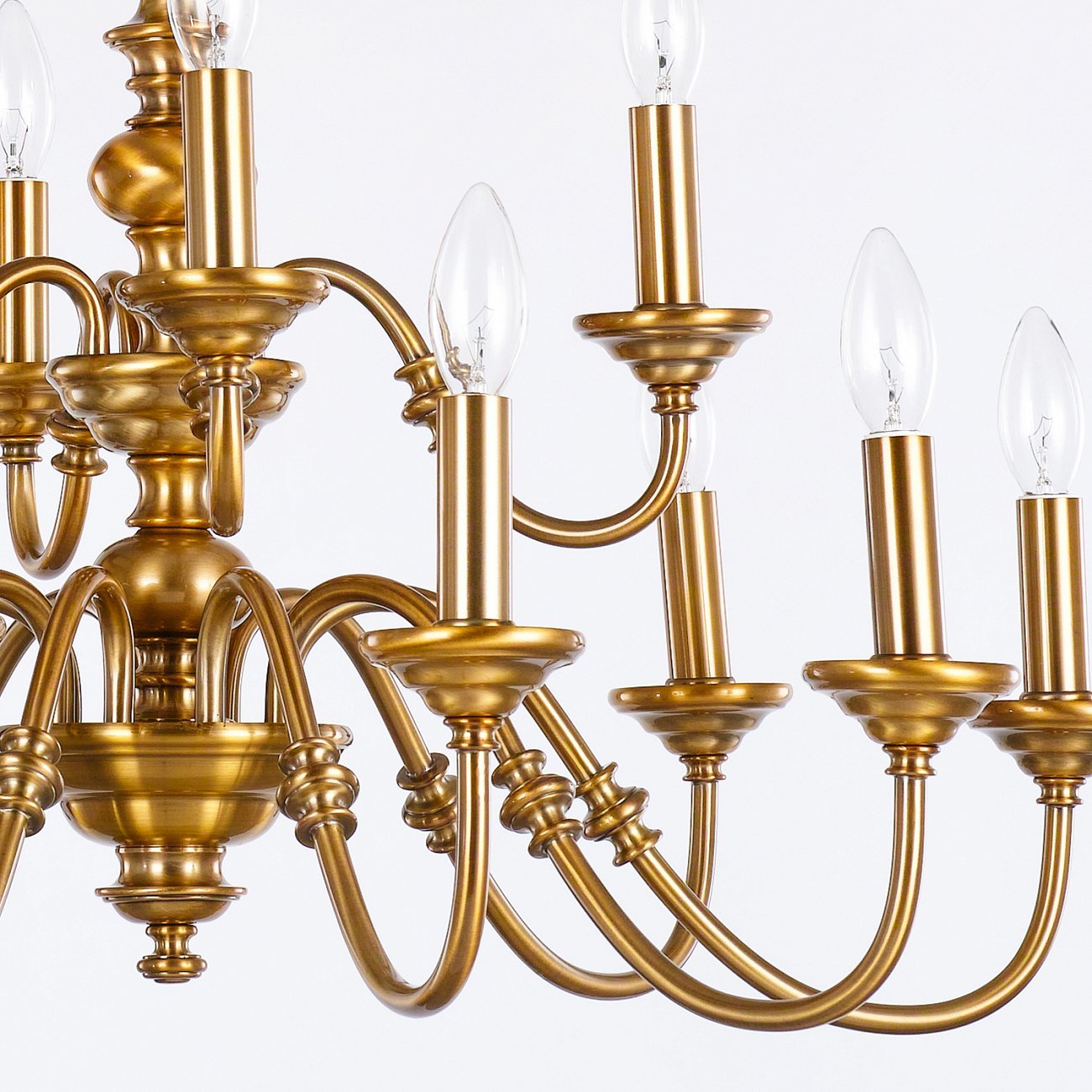 Люстра на 12 ламп золотая Delight Collection MD15027324-12A DELIGHT COLLECTION ДИЗАЙНЕРСКИЕ 00-3883171 Золото;прозрачный  - Вид №1