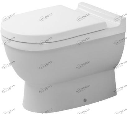 012409 Приставной унитаз напольный Белый Duravit Starck 3 Германия