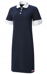 64657 Платье-поло трикотажное цвет NAVY (темно-синий) GRACE  Одежда для обслуживающего персонала  размер 44 (S)