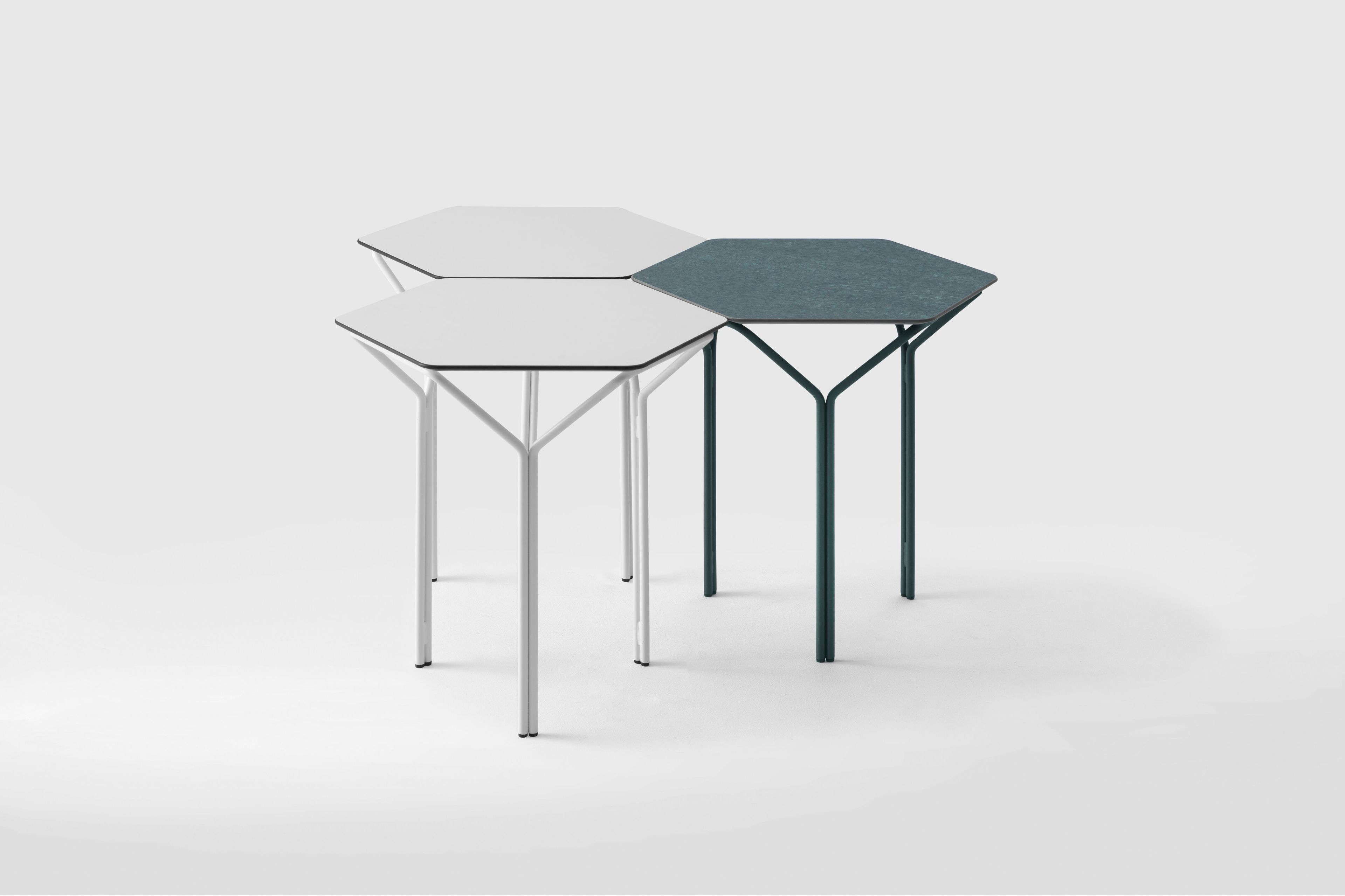 Высокий деревянный шестиугольный стол Kastel Kyu ARCH-00072284 - Вид №1