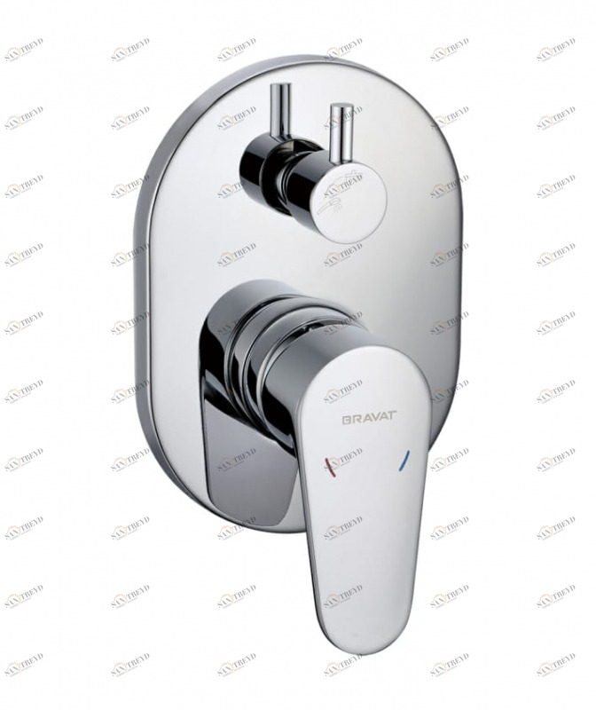 Смеситель встраиваемый в стену (2-функц.) ELER FB848238CP-2-RUS bravat