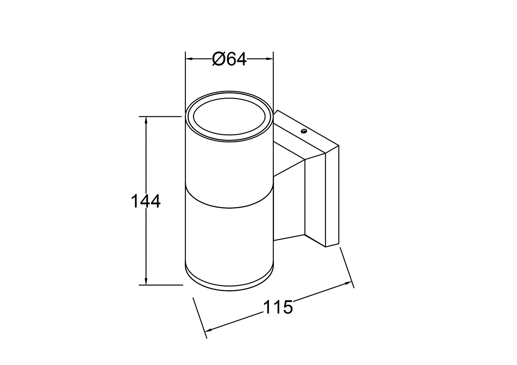 Алюминиевый полый свет открытый настенный светильник Maytoni Bowery ARCH-00115310 - Вид №26