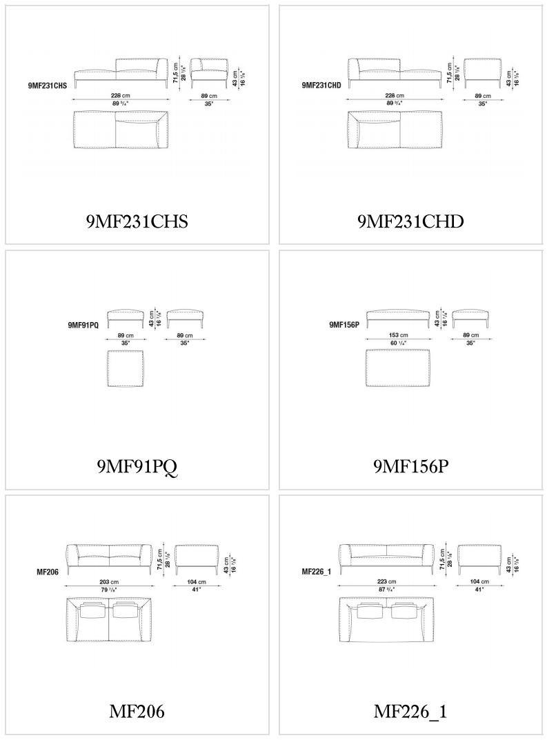 B&B Italia Секционный кожаный диван Michel sun-id-1368103 - Вид №4