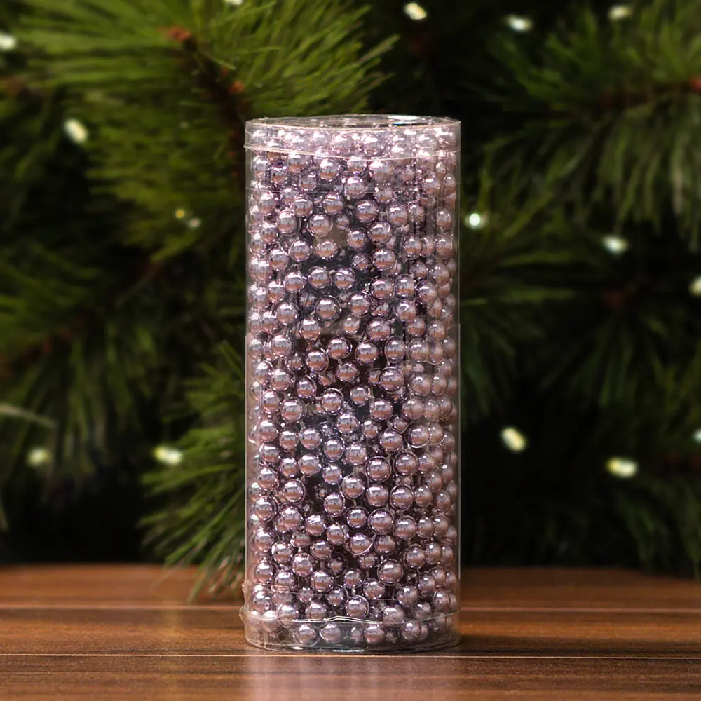 84804394 Бусы пластиковые D8мм 10м фиолетовый STLM-0949233