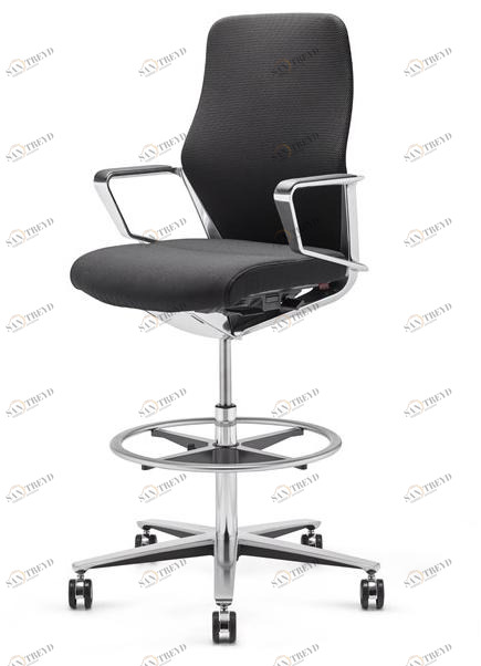 ZÜCO Рабочий стул поворотный из ткани с подставкой для ног Signo Sg 502