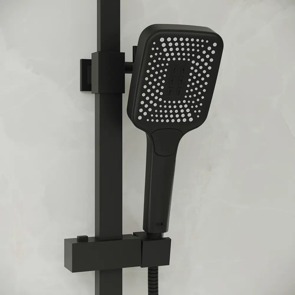 89398725 Душевая система Iddis Brent BREBL3Fi06 со смесителем 1 режим цвет черный STLM-1578399 - Вид №3